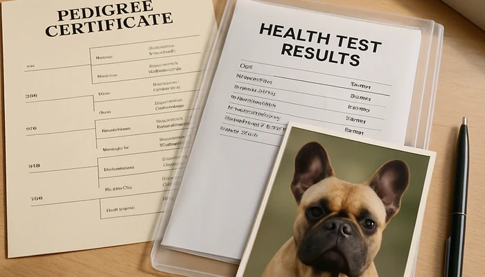 what to send before booking a french bulldog stud photos pedigree and test results